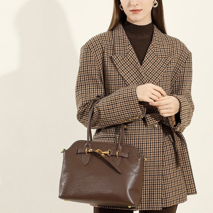 Women's Vintage Grain Leather Tote Bag