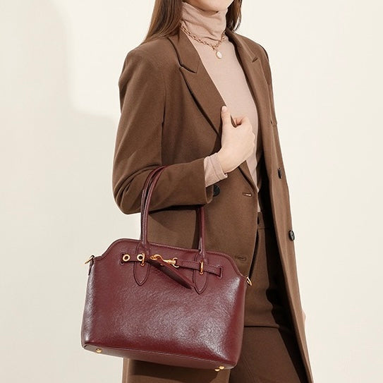 Women's Vintage Grain Leather Tote Bag