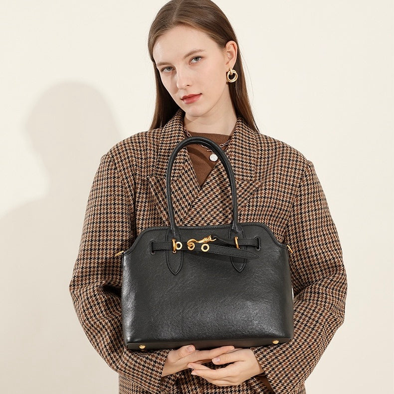 Women's Vintage Grain Leather Tote Bag