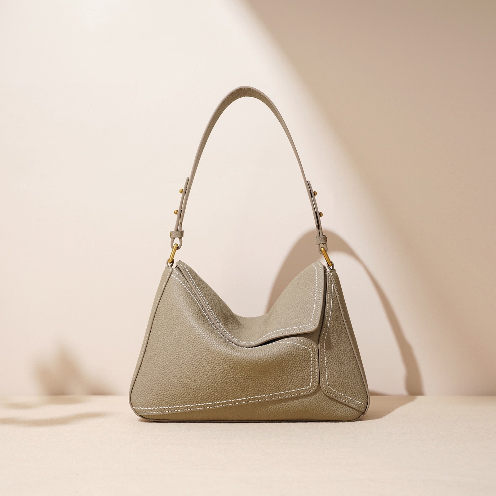 Women’s Genuine Leather Geometric Shoulder Crossbody Bag