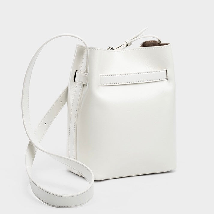 Women's Genuine Leather Vintage Shoulder Bucket Bag