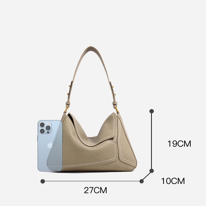 Women’s Genuine Leather Geometric Shoulder Crossbody Bag