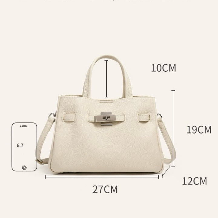 Women's Elegant Pebble Genuine Leather Crossbody Bag