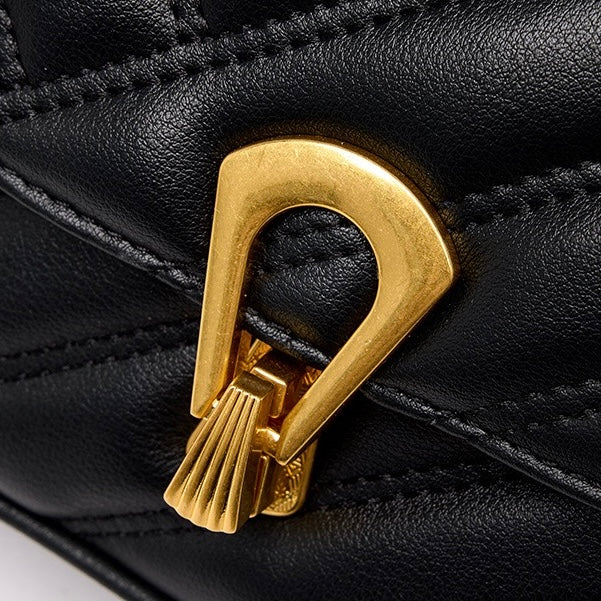 Women’s Genuine Leather Mini Chain Shoulder Bag – 2025 Summer Luxe Edition