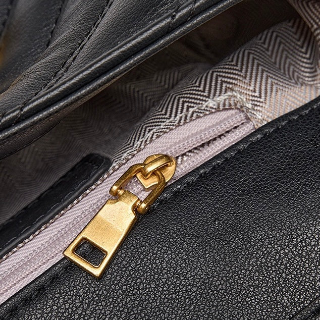 Women’s Genuine Leather Mini Chain Shoulder Bag – 2025 Summer Luxe Edition