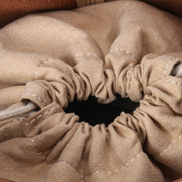 Women's Vintage Genuine Leather Tote with Pouch