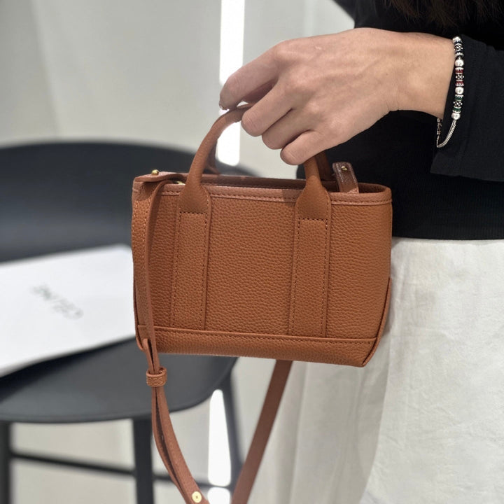 Spring Summer Fresh Women's Genuine Cowhide Handheld Crossbody Bag