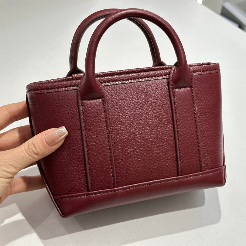 Spring Summer Fresh Women's Genuine Cowhide Handheld Crossbody Bag