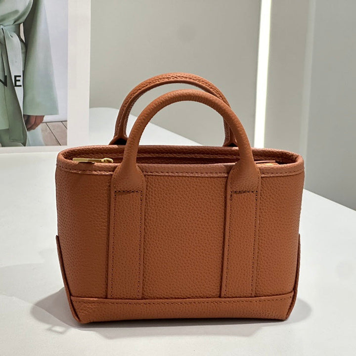 Spring Summer Fresh Women's Genuine Cowhide Handheld Crossbody Bag