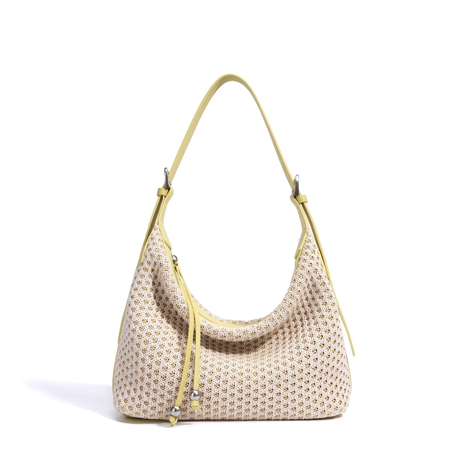 Braided Retro Straw Woven Versatile Large Capacity Dumpling Shoulder Bag