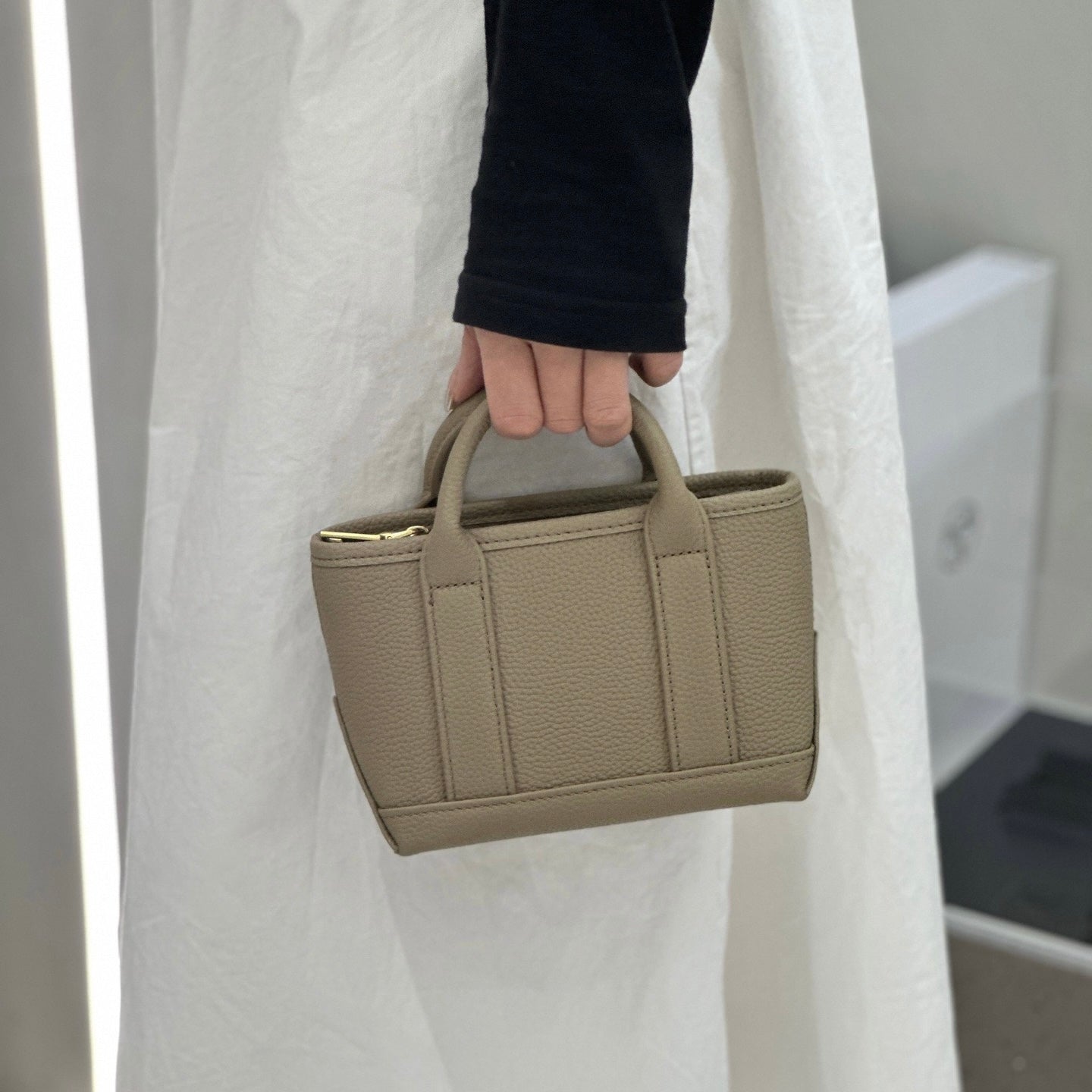 Spring Summer Fresh Women's Genuine Cowhide Handheld Crossbody Bag