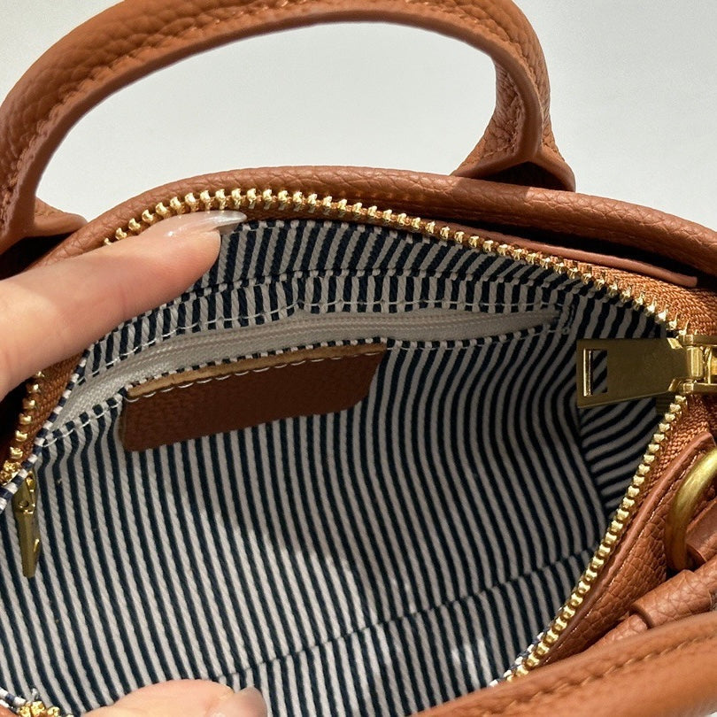 Spring Summer Fresh Women's Genuine Cowhide Handheld Crossbody Bag