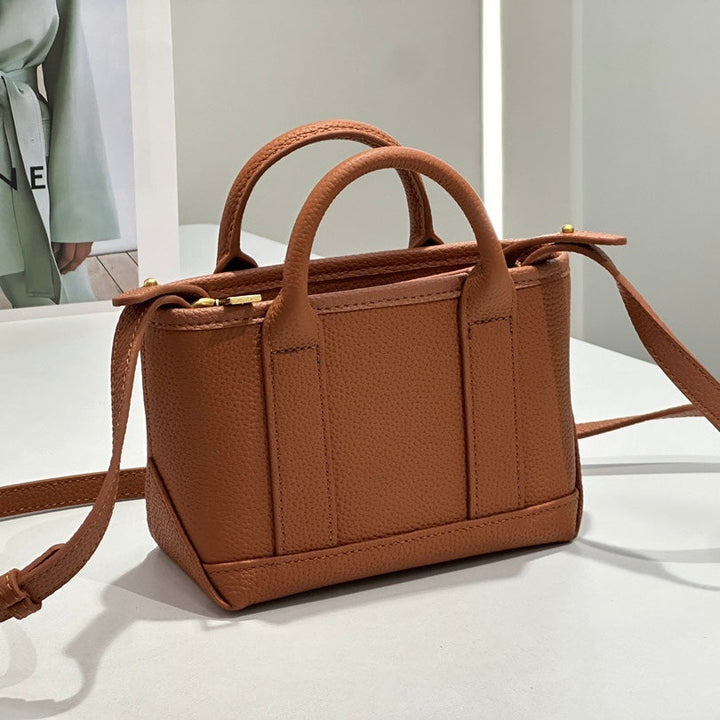 Spring Summer Fresh Women's Genuine Cowhide Handheld Crossbody Bag