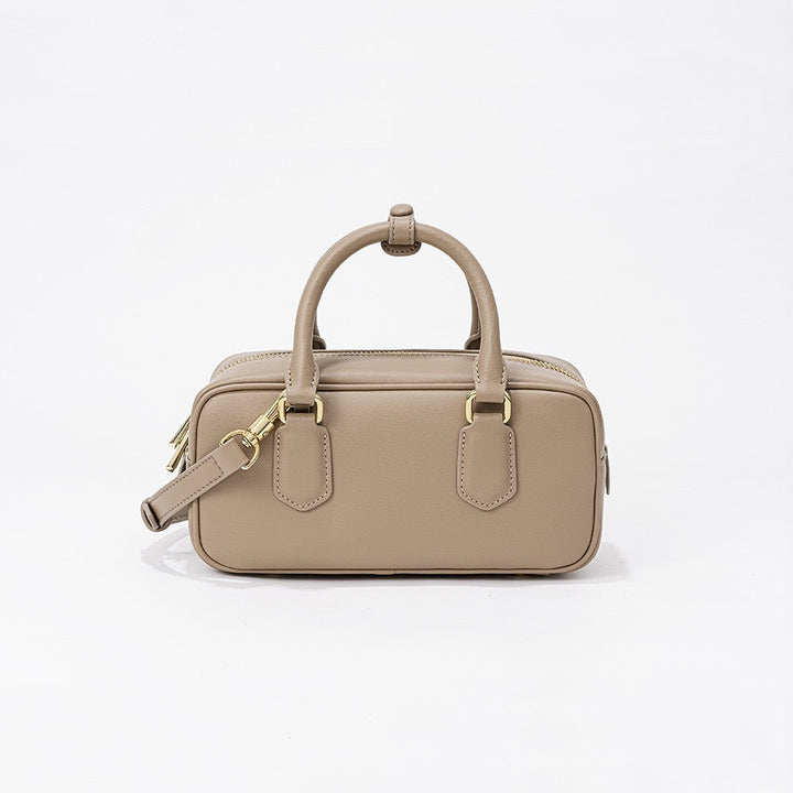 Vintage Boston Bowling Women's Genuine Leather Single-Shoulder Crossbody Handbag