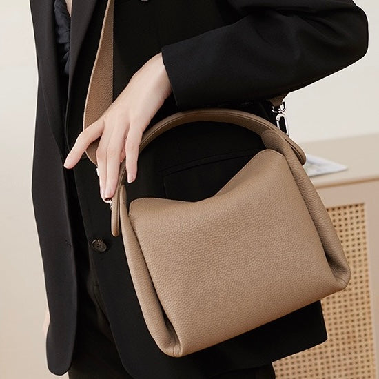 Women’s Genuine Leather Soft Cigarette Box Shoulder Bag