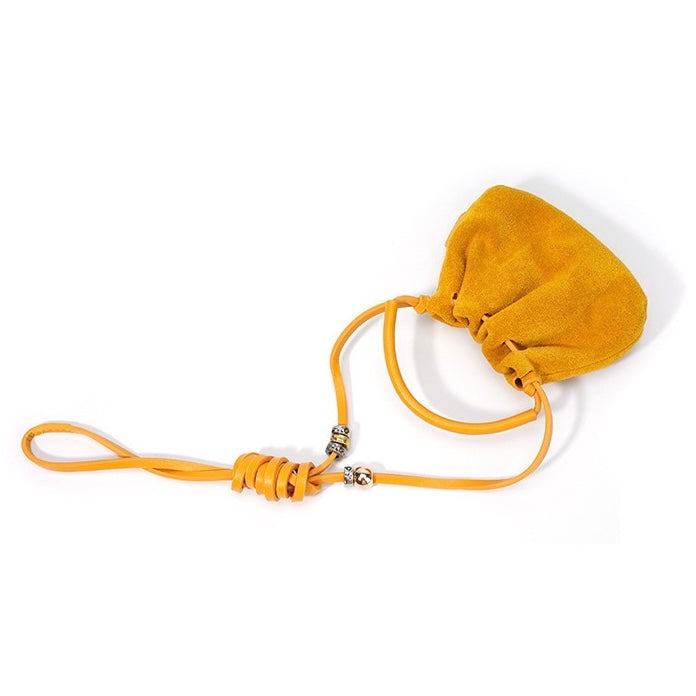 Vintage Frosted Texture Cloud Pleated Mini Handbag Crossbody Bag