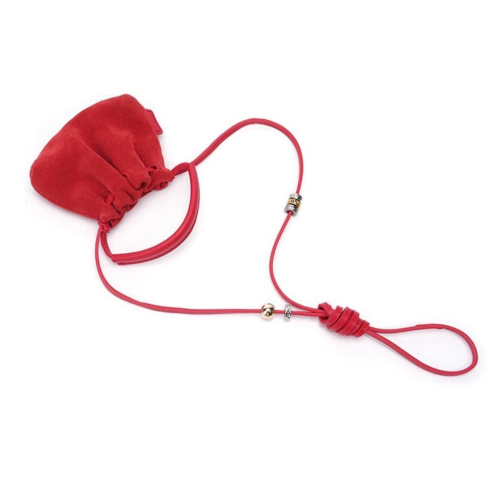 Vintage Frosted Texture Cloud Pleated Mini Handbag Crossbody Bag