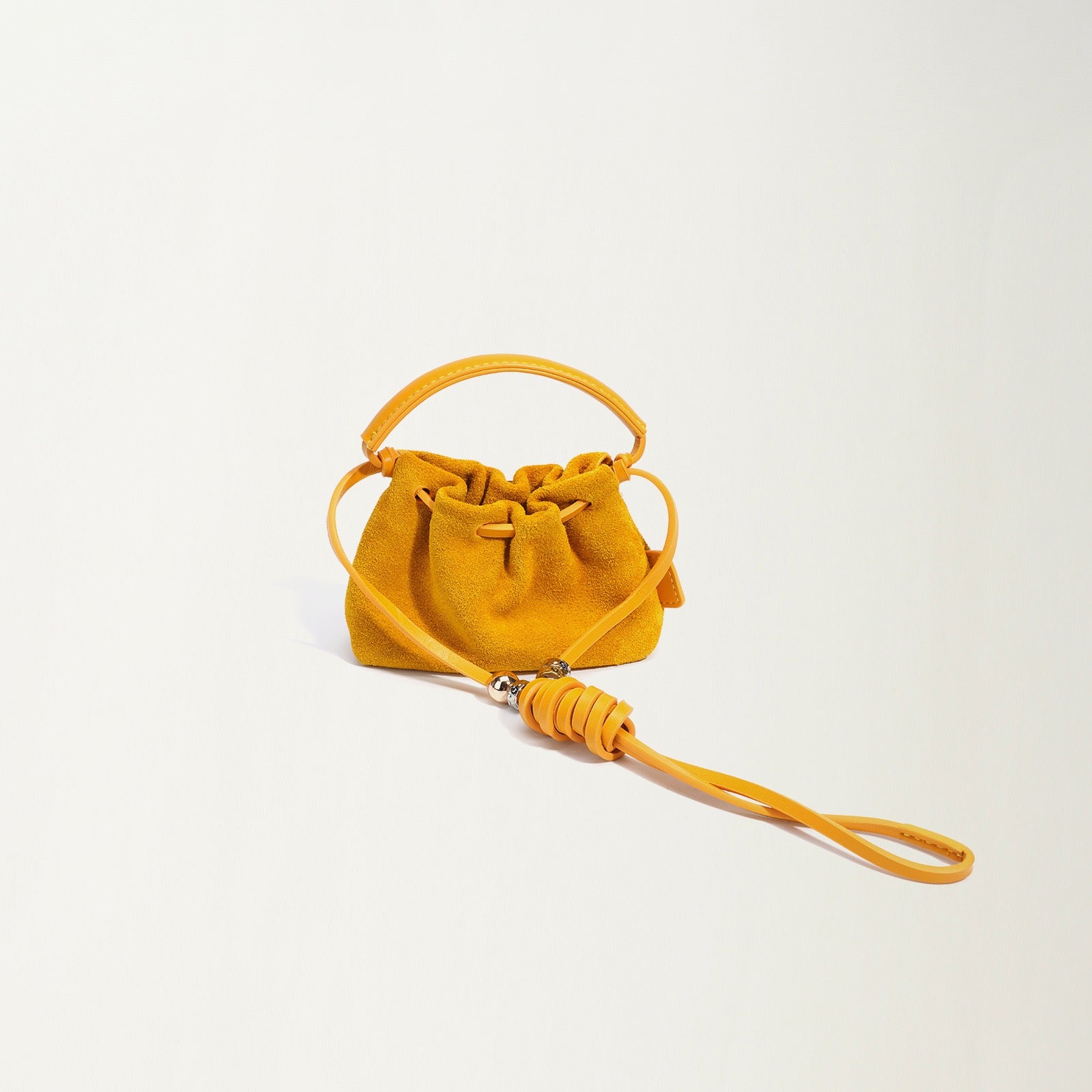 Vintage Frosted Texture Cloud Pleated Mini Handbag Crossbody Bag