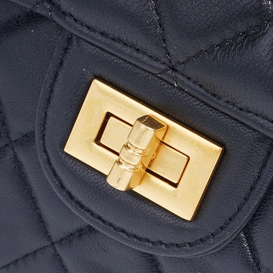 Women's Quilted Check Single Shoulder Crossbody Chain Lock Small Square Bag