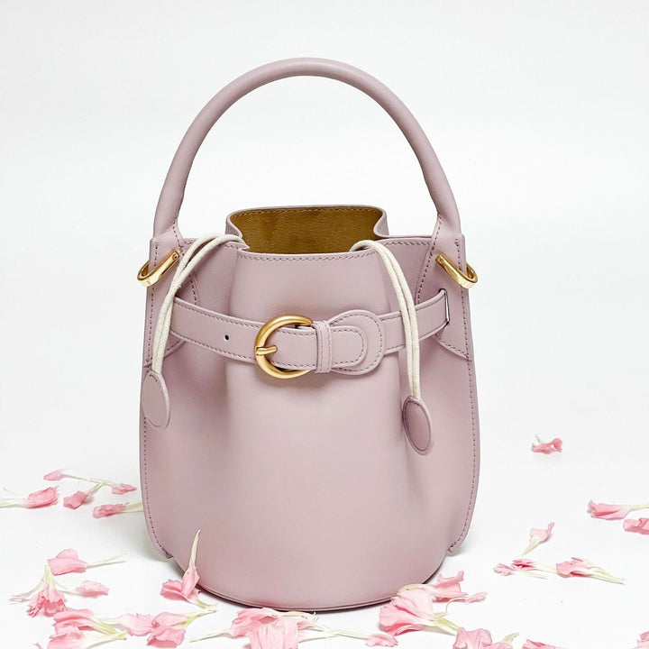 Stylish Exquisite Women's Genuine Leather Mini Bucket Crossbody Handbag