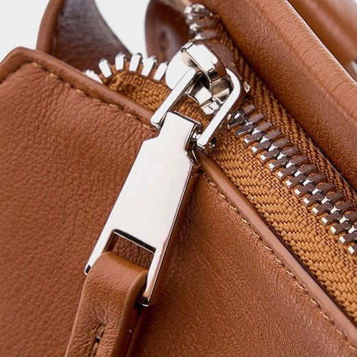 Women’s Genuine Leather Soft Tote Bag in Lazy Chic Style with Large Capacity