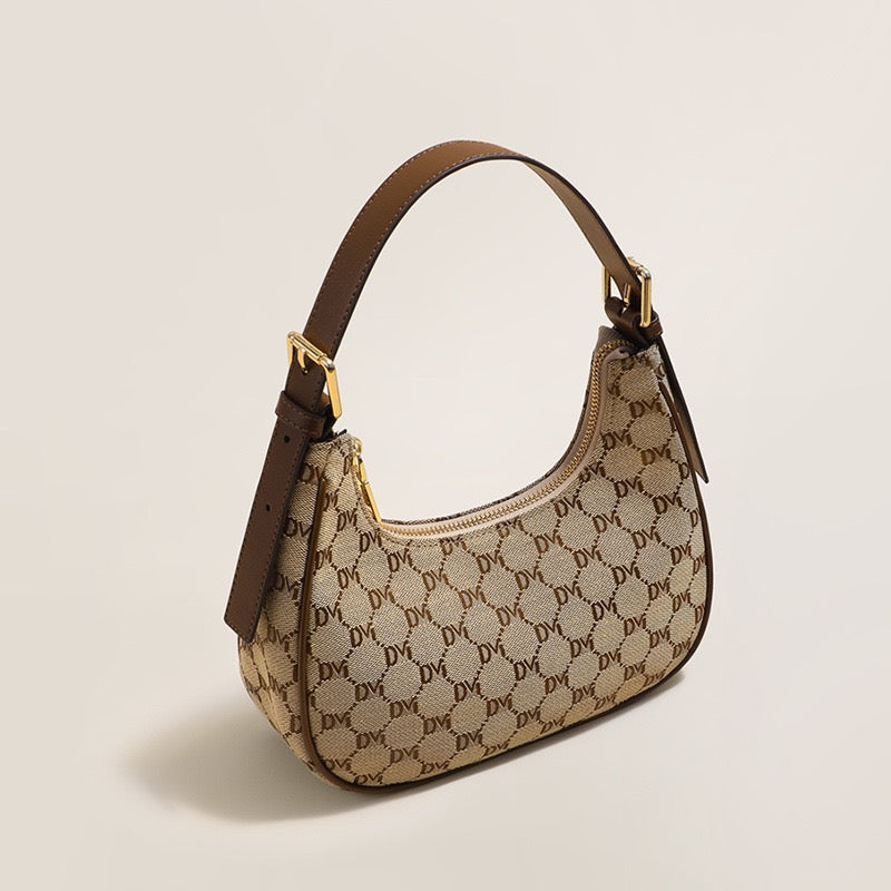 Classic Monogram Canvas Luxury Crescent Armpit Bag