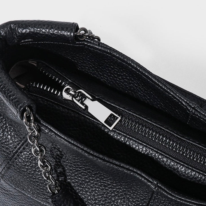 Luxury Chain Genuine Leather Handheld & Single-Shoulder Tote