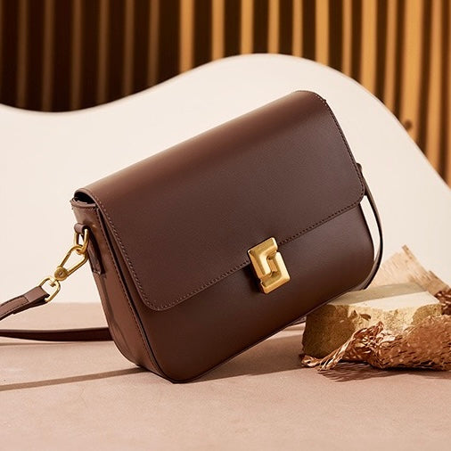 Women’s Genuine Leather Daily Commuter Shoulder Box Bag