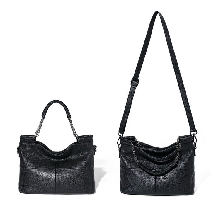 Luxury Chain Genuine Leather Handheld & Single-Shoulder Tote