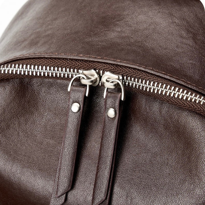 Stylish Large Capacity Soft Leather Multifunctional Women's Genuine Leather Backpack