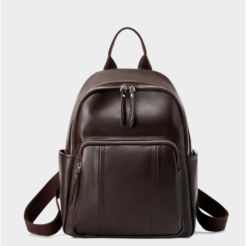 Stylish Large Capacity Soft Leather Multifunctional Women's Genuine Leather Backpack