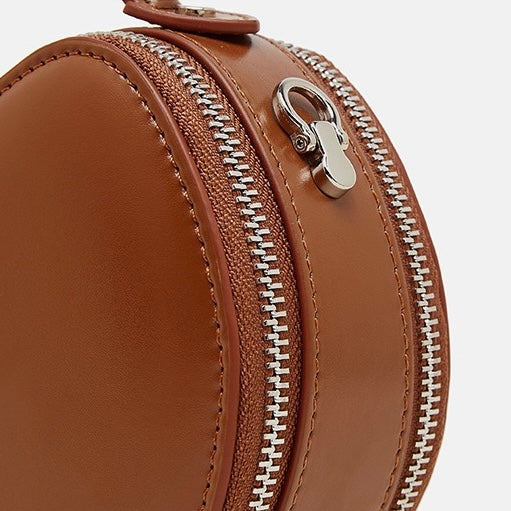 Women's Genuine Leather Unique Apple-Shaped Handbag