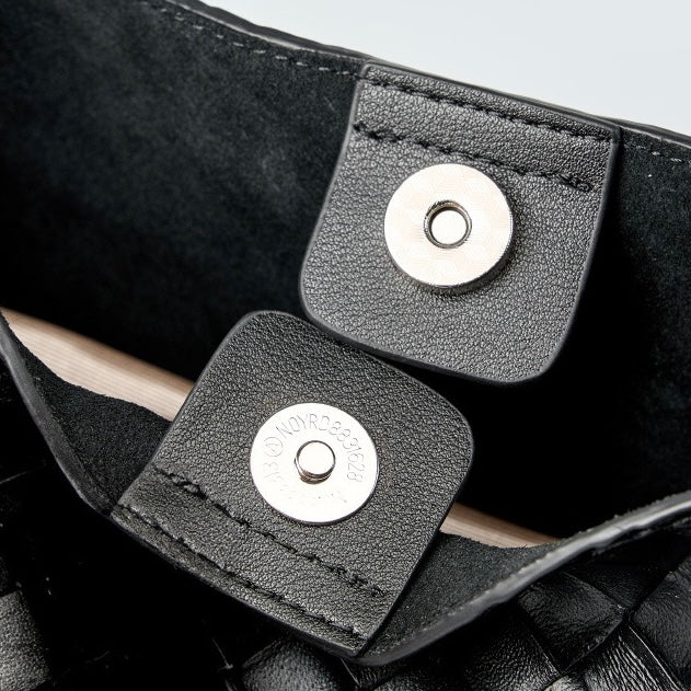 Women's Cowhide Handwoven Large Capacity Crossbody and Shoulder Bag