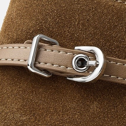 Retro Suede Large Capacity Genuine Leather Shoulder Bag