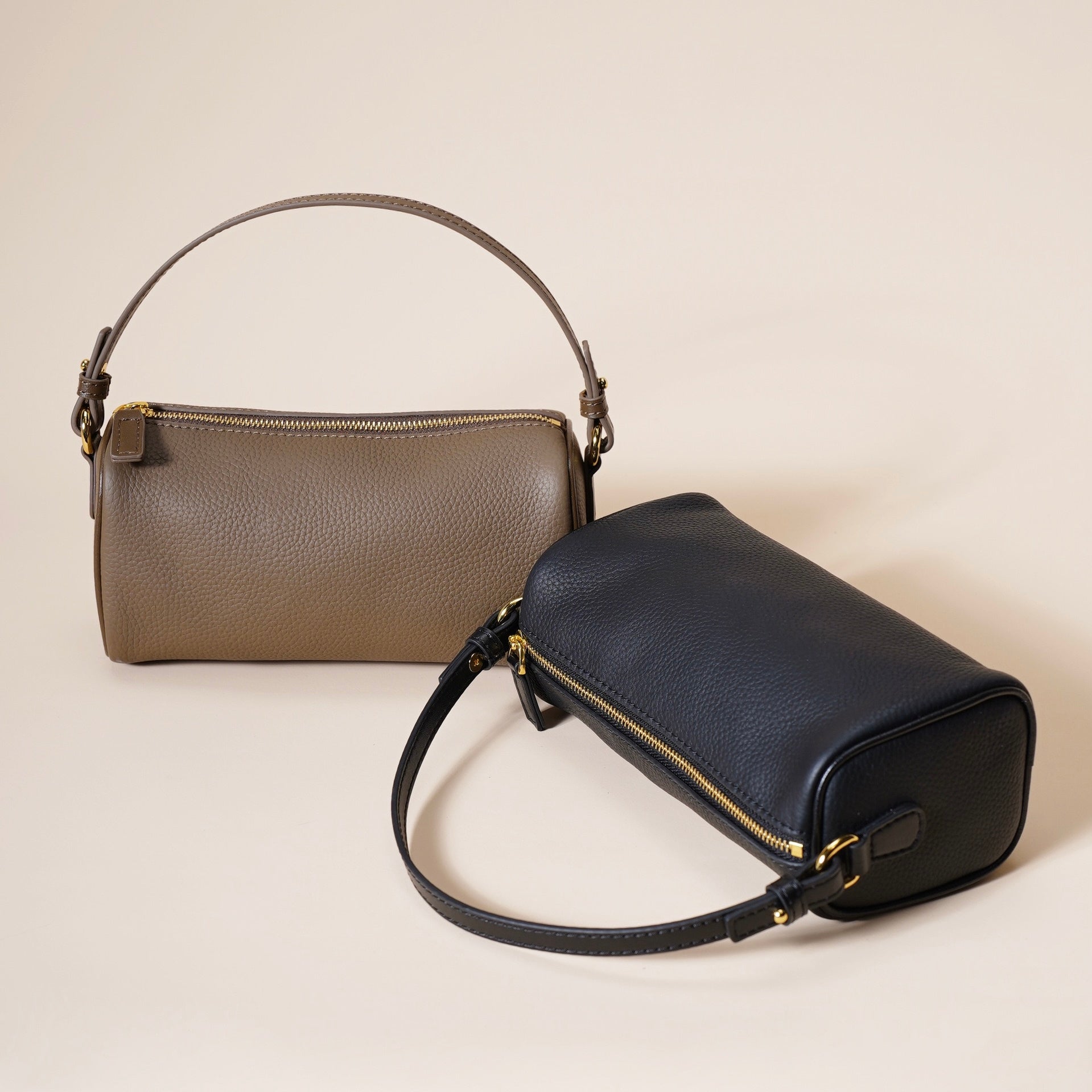 Women’s Genuine Leather Minimalist Quilted Crossbody Clutch Bag