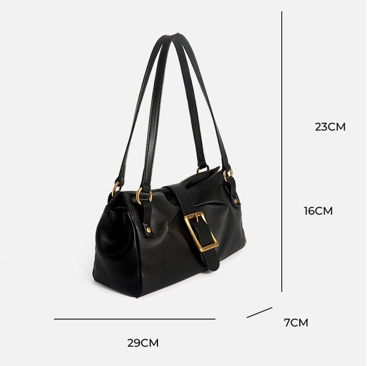 2025 Spring New Women’s Genuine Leather Handheld & Underarm Baguette Bag