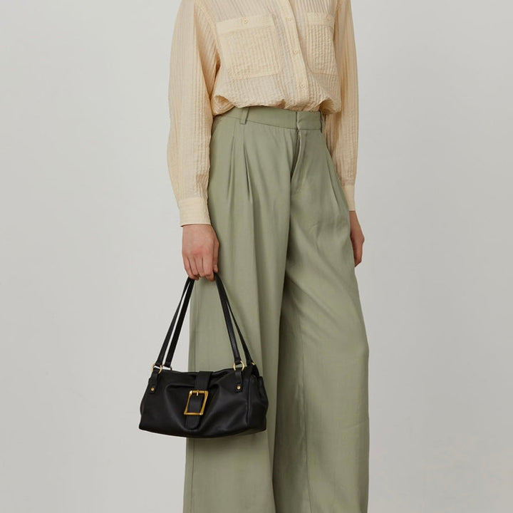 2025 Spring New Women’s Genuine Leather Handheld & Underarm Baguette Bag