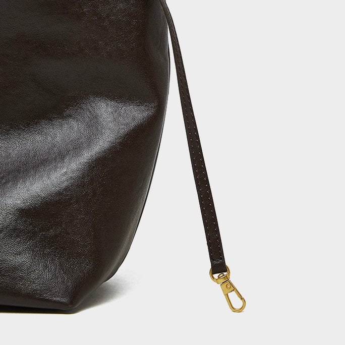 Women's Genuine Leather Vintage Soft Large-Capacity Crossbody Tote Bag