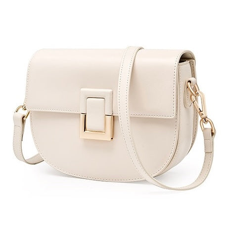 Women’s Genuine Leather Chic Saddle Crossbody Bag