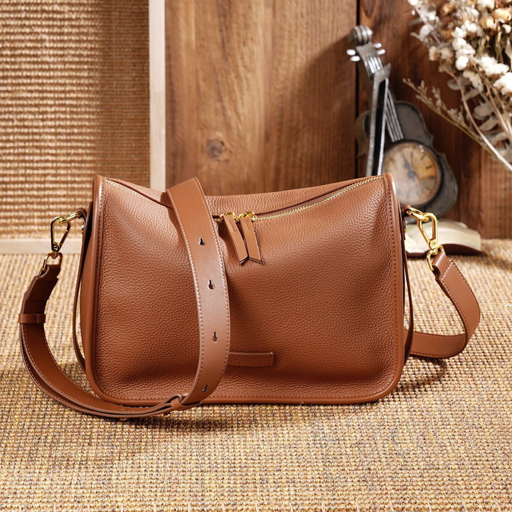 Women’s Genuine Leather Vintage Commuter Shoulder Bag