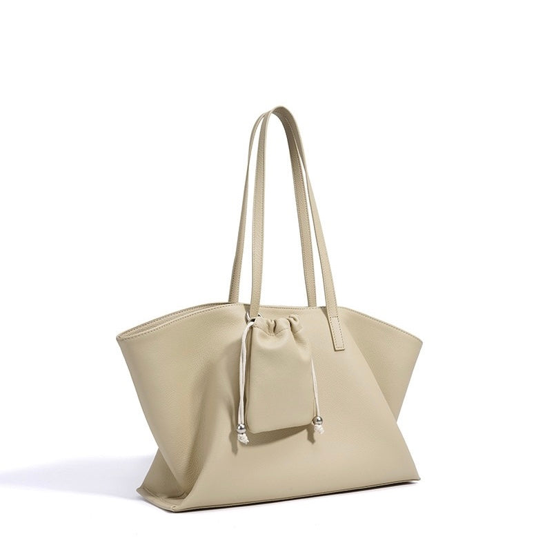 Versatile Women's Genuine Leather Parent Child Tote Bag