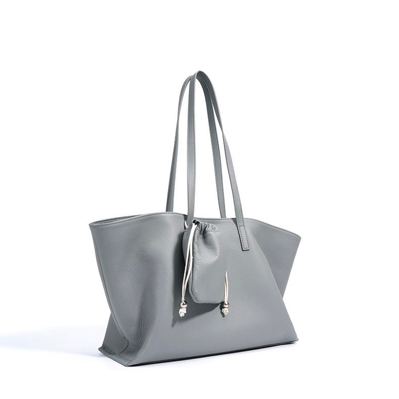 Versatile Women's Genuine Leather Parent Child Tote Bag