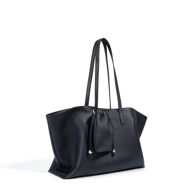 Versatile Women's Genuine Leather Parent Child Tote Bag