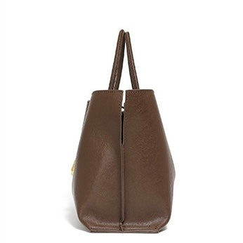 Women's Genuine Cowhide Niche Commuter Crossbody Tote
