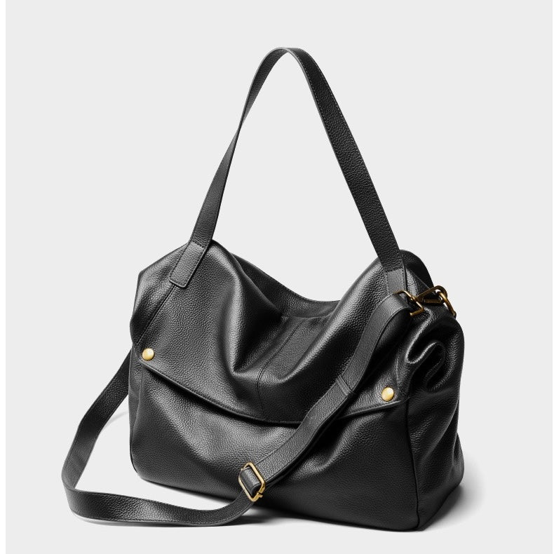 Women's Retro Genuine Leather Soft Minimalist Casual Tote Bag