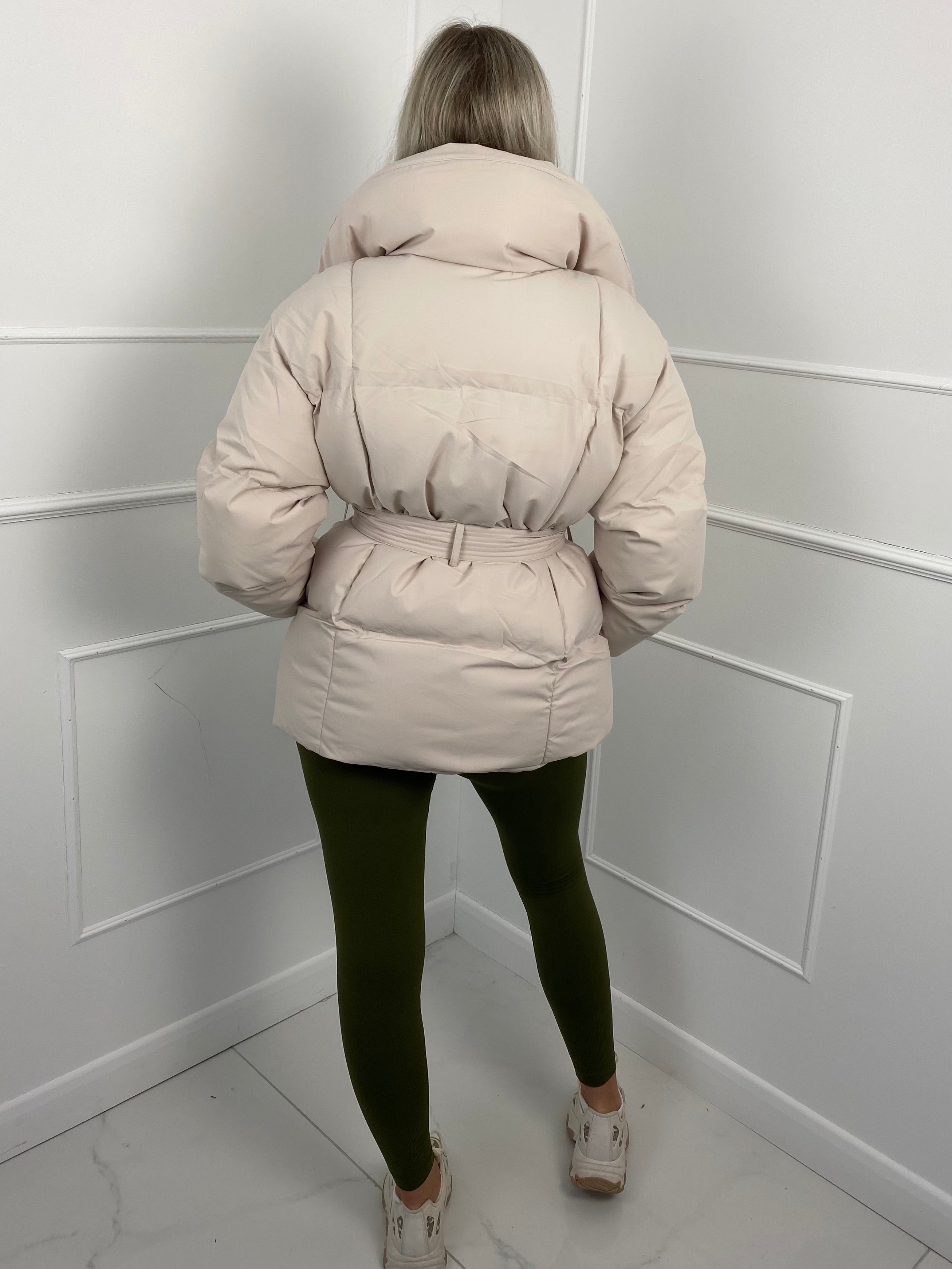 KARLY – Short Belted Puffer Jacket