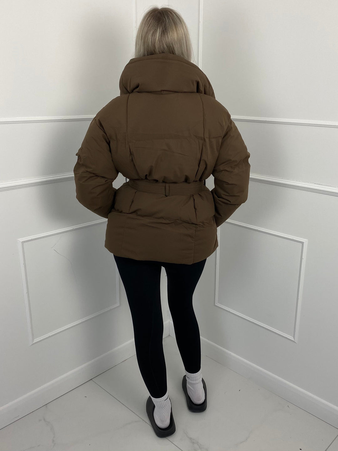 KARLY – Short Belted Puffer Jacket