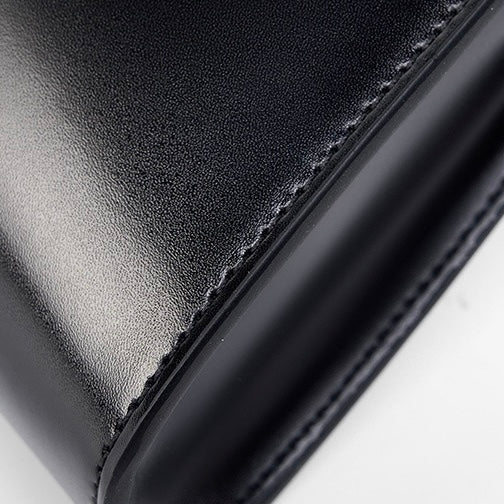 Women‘s Luxurious Genuine Leather Underarm Baguette Bag