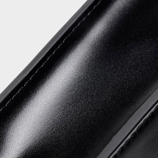 Women‘s Luxurious Genuine Leather Underarm Baguette Bag