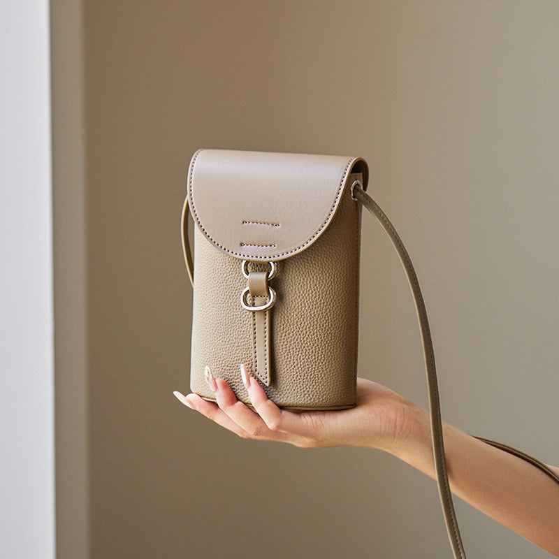 Luxury Women's Genuine Leather Mini Crossbody Phone Bag